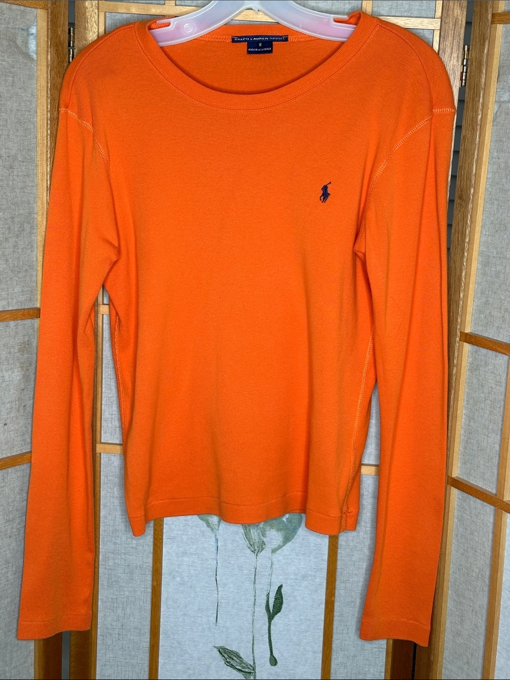 vintage Ralph Lauren Sport Orange sweater Size Medium